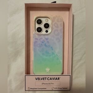 Velvet Caviar iPhone 16 Pro Case - Pastel Leopard